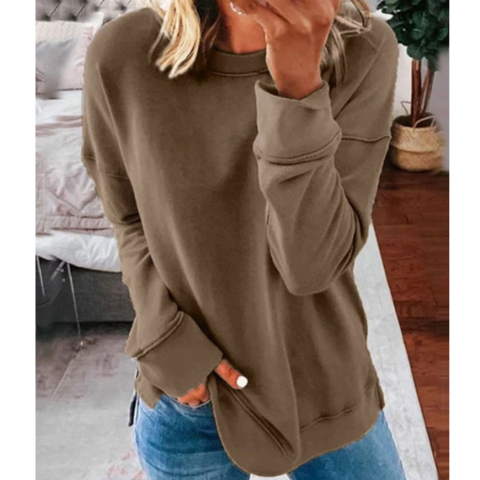 WW | Lässiger Plus Size Pullover Für Frauen