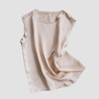 WW | Ärmelloses Seiden Satin Top