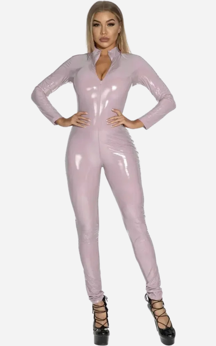 WW | Frau Vinyl Schwarz Glänzend Ultra Glamour