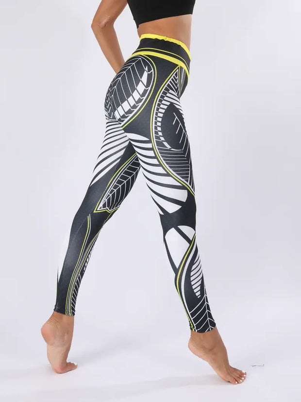 WW | Schweißabsorbierende, Bedruckte Sportleggings