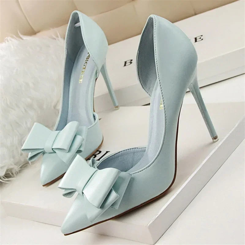 WW | Damen Pumps Mit Schleifendetail Elegante Frauenabsätze