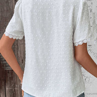 WW | Bluse Mit Kurzen Ärmeln Und V-Ausschnitt Romy