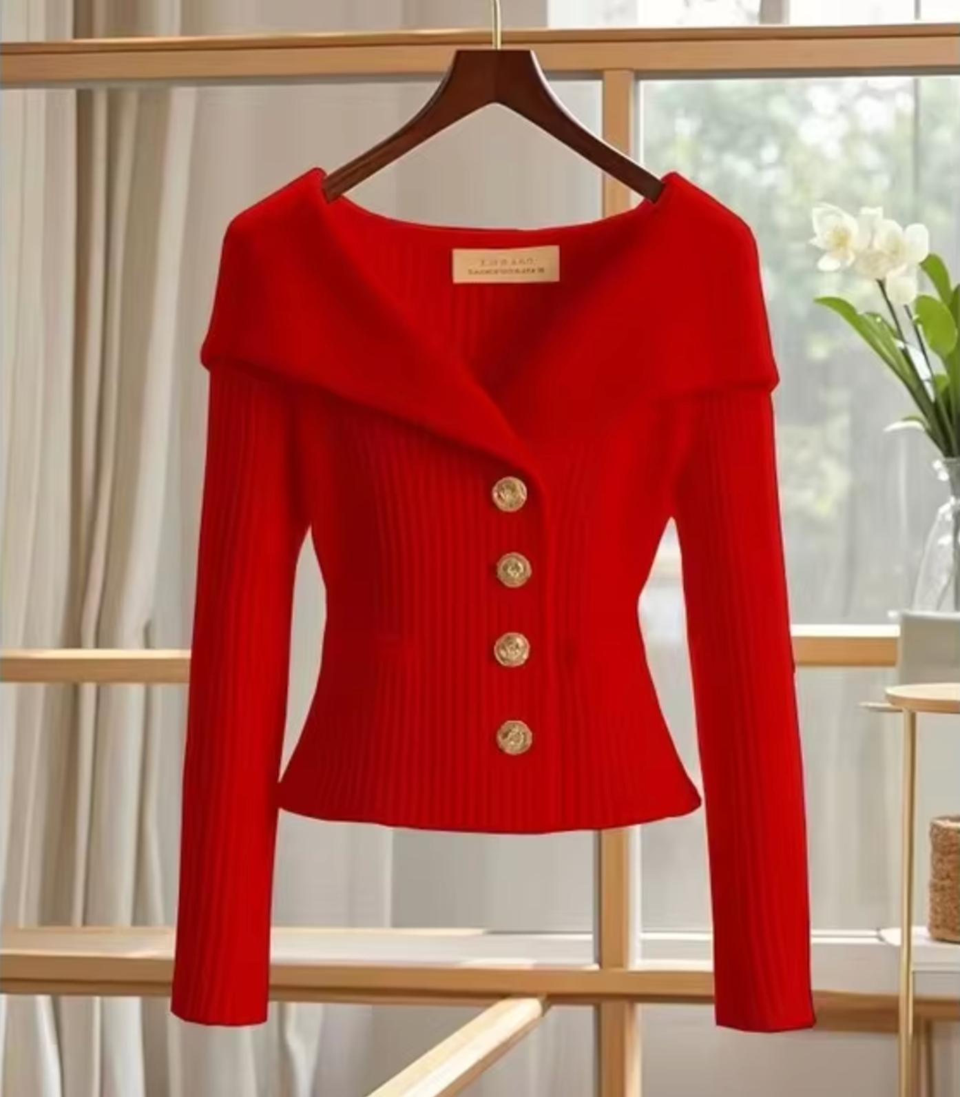 WW | Gestrickte Kurze Strickjacke