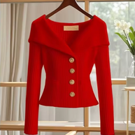WW | Gestrickte Kurze Strickjacke