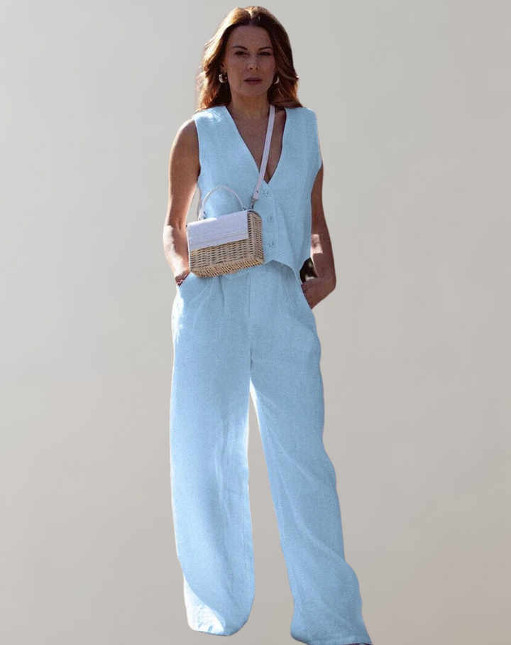W&W Mode -  Tank-Top und High-Waist-Hosen
