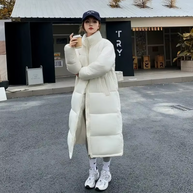 – Lange  Wattierte Jacke