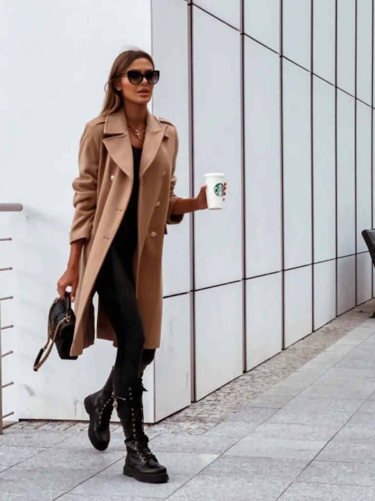 Wolff | Lässiger Doppelreihiger Winter Trenchcoat