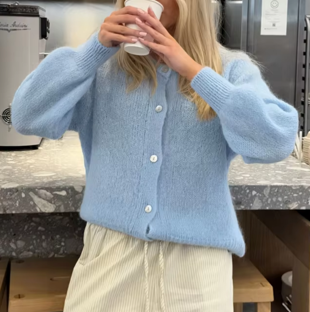 WW – Gebreid vest met knoopsluiting