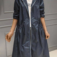 WW | Mid-length hooded jacket in Korean style