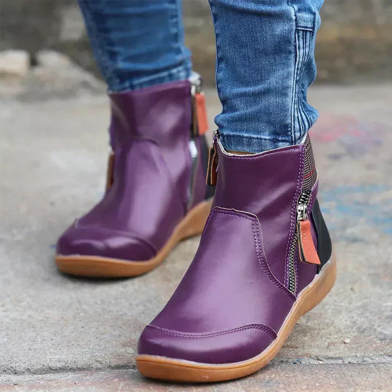 W&W Mode | Orthopädische Wasserdichte Premium-Stiefel Mit Reißverschluss
