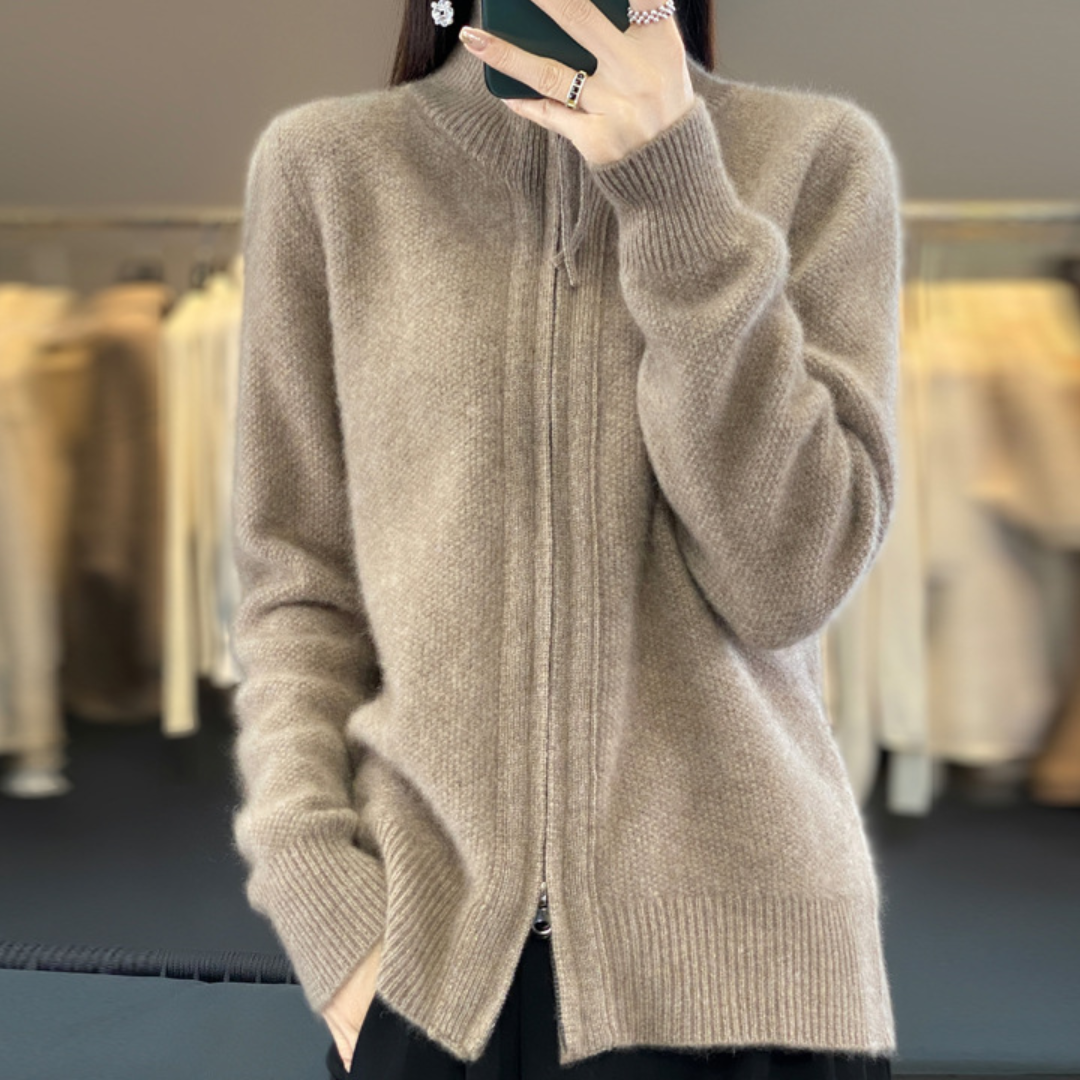 W&W Mode | Eleganter und bequemer Reißverschluss-Cardigan