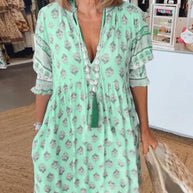 WW | Bohemian Geschichtetes Maxi-Kleid für Damen