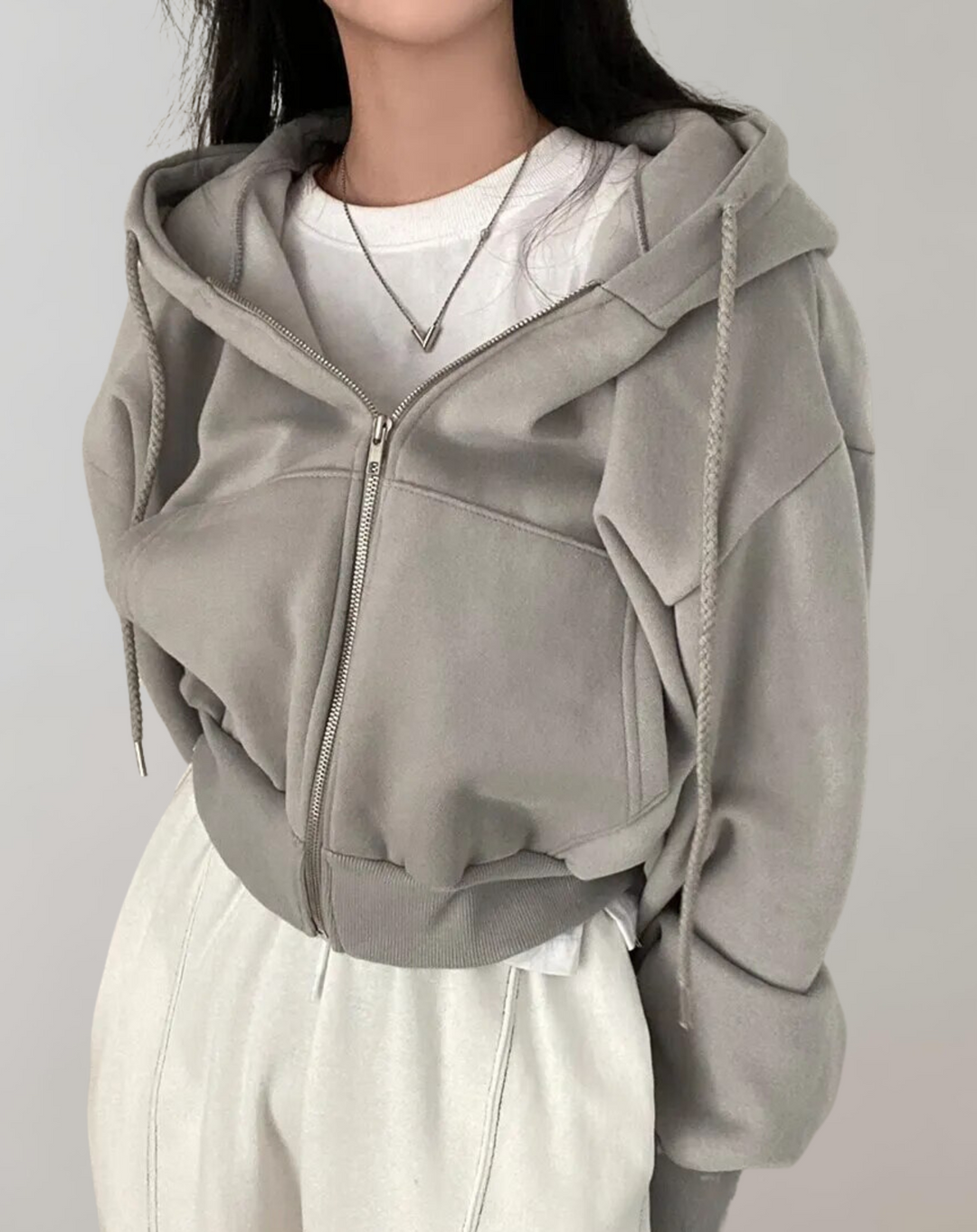 W&W Mode - Frauen Solid Hooded Sweatshirt