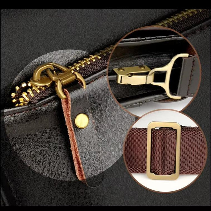 W&W Mode | Schultertasche für Herren mit Fächern