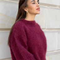 WW | Mohair Mischpullover mit Rundhalsausschnitt