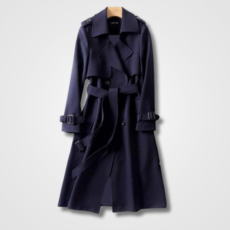 W&W Mode | Lässiger Langer Trenchcoat Mit