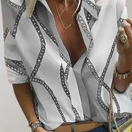 WW | Seidenbluse mit Kettenmuster für Damen