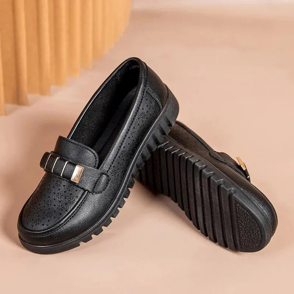 WW | Slipper on Business Formelle Stil Leder Damen Slipper