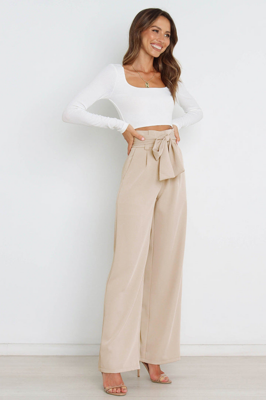 WW | Leinenhose Für Frauen Lang