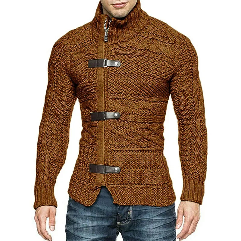 WW | Urban Boaz Strickjacke mit Lederdetails
