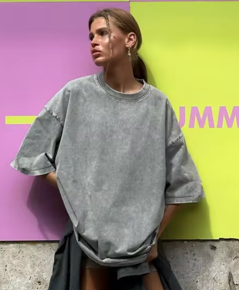 WW | Baumwolle Retro T-shirt Damen Weinlese