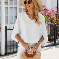 WW | Bluse Mit V-Ausschnitt – Elegante Und Vielseitige Wahl Für Jeden Anlass