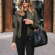 Jacke in Lederoptik für Damen