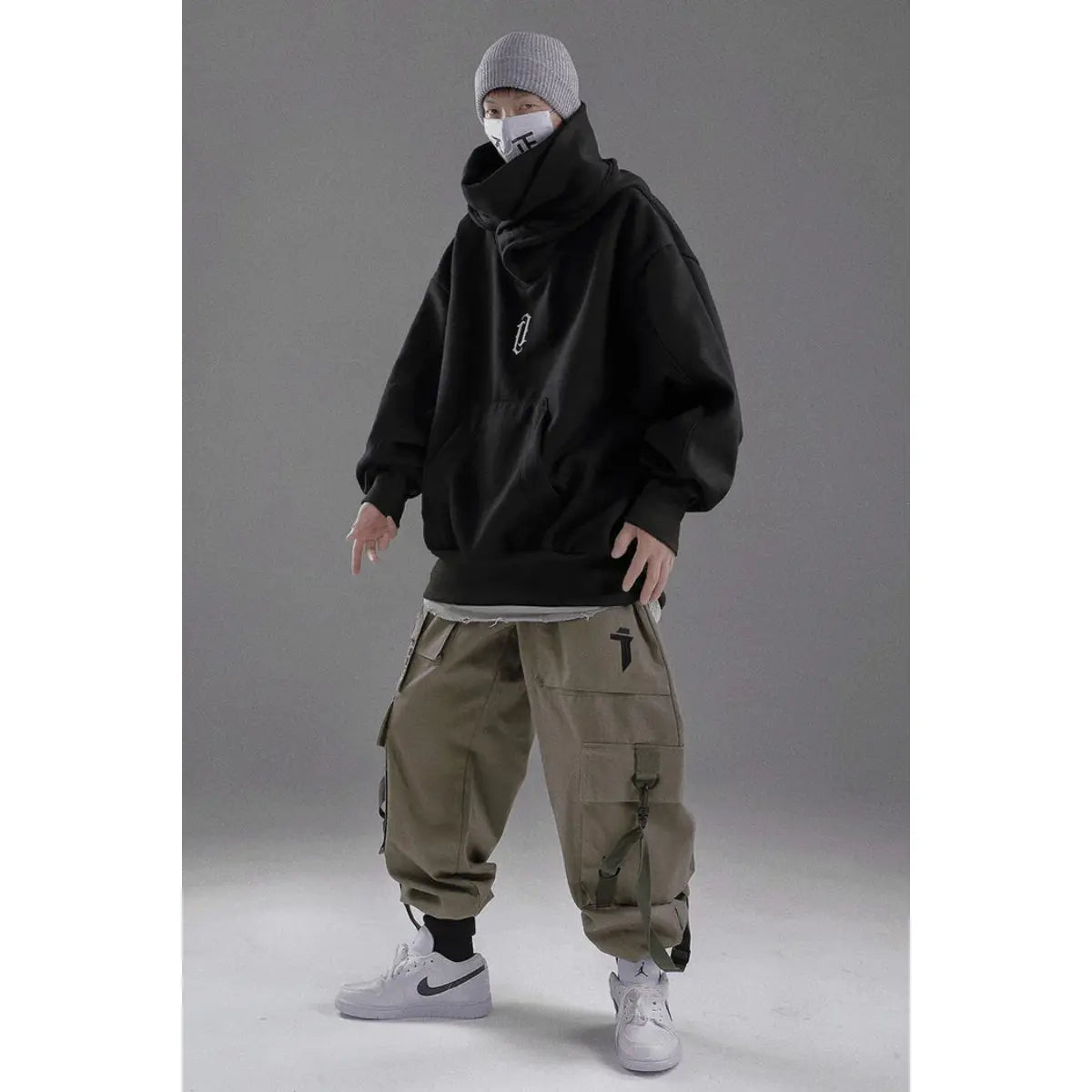 WW | Ninja-Hoodie Mit Doppeltem Ausschnitt