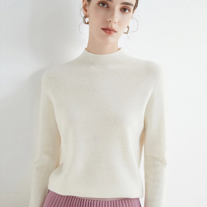 W&W Mode | Cashmere Pullover Damen Rundhals Weicher und Leichter Strickpullover