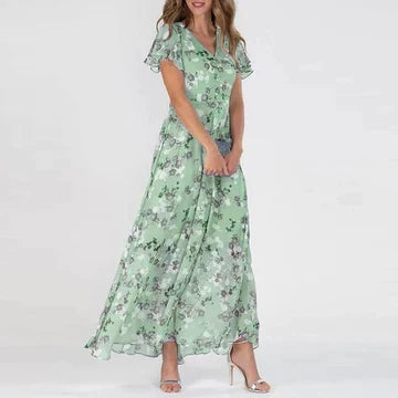 W&W Mode | Langes Sommerkleid mit Blumenmuster