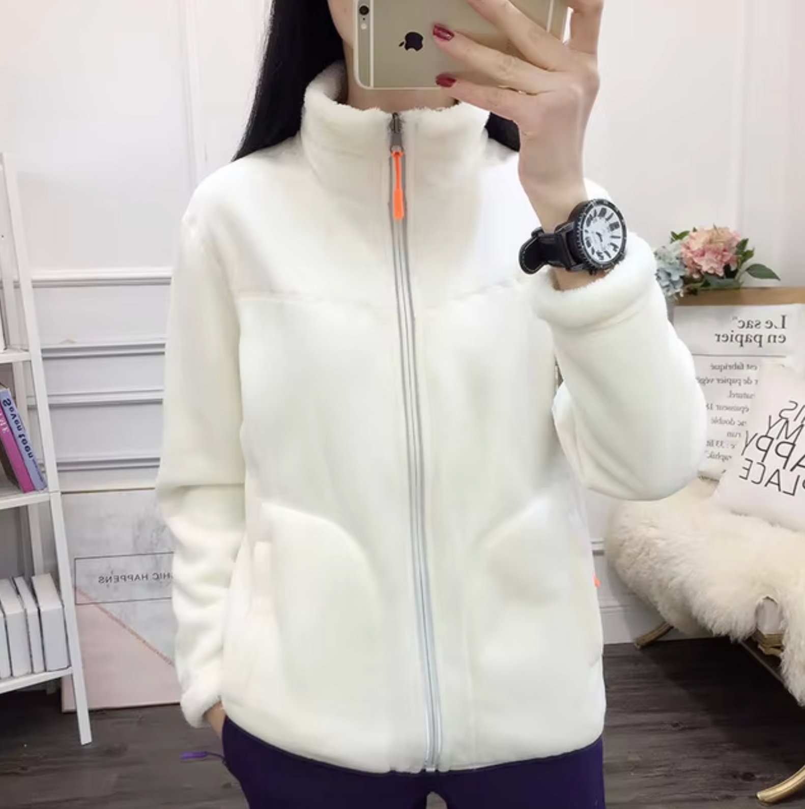 WW | Doppelseitige Fleecejacke