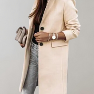 WW - Langarm-Mantel mit Revers