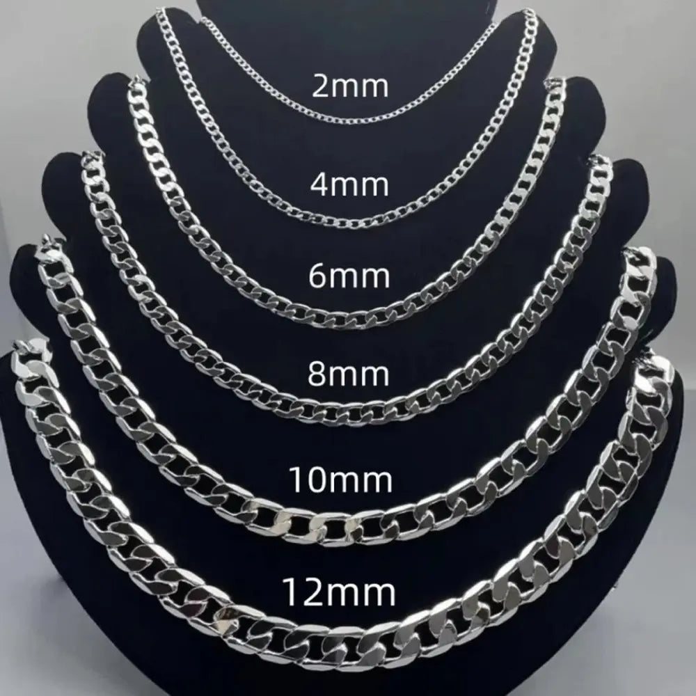WW | 925 Sterling Silber Gesicht Kette