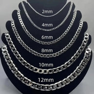WW | 925 Sterling Silber Gesicht Kette