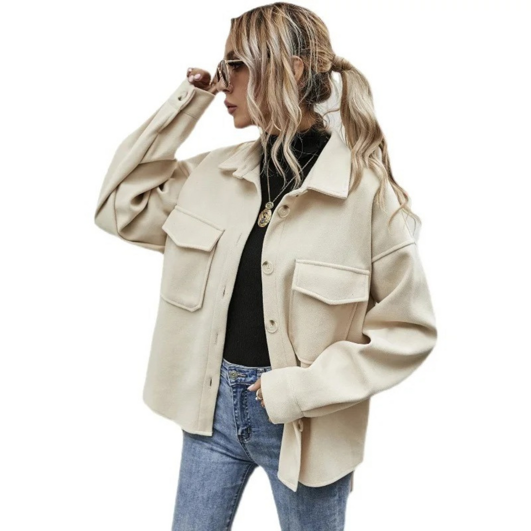 W&W Mode | Geknöpfte Jacke Mit Brusttaschen Für Damen