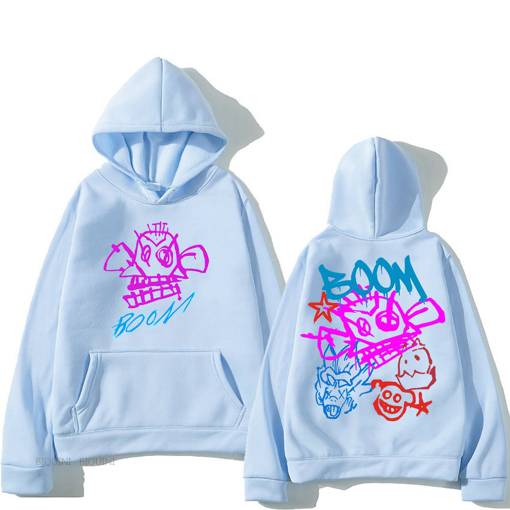 WOLFF | Arcane Jinx Cartoon Langarm-Hoodie