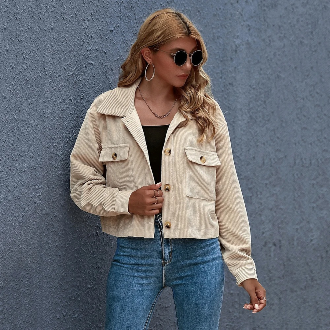 W&W Mode | Elegante Rosa Damen Sommerjacke Mit Drehkragen