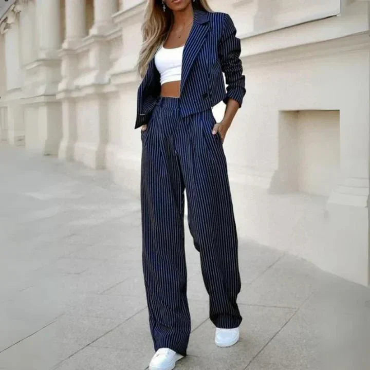WW | 2 Teiliges Blazeranzug Und Weite Hose Für Damen