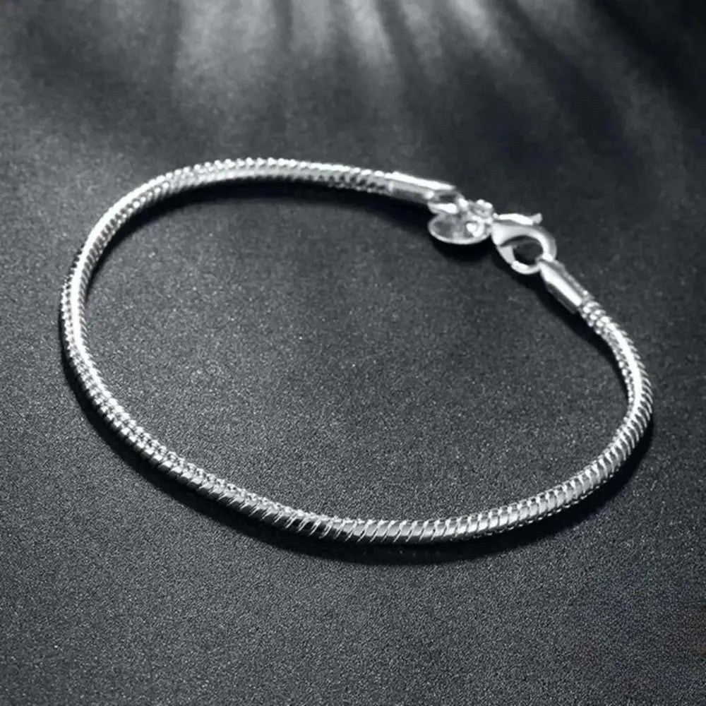W&W Mode | 925 Echt Sterling Silber Charm Armband Für Damen