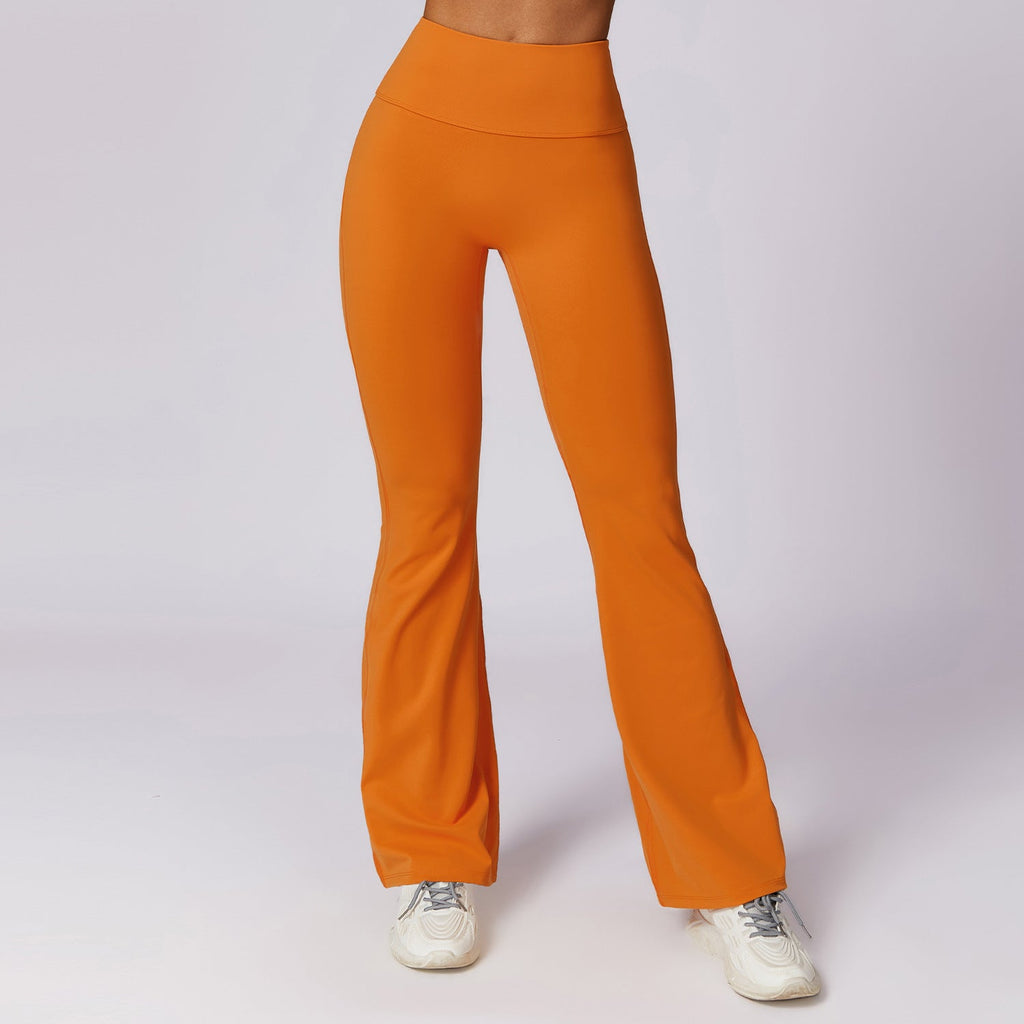 WOLFF | Stylische Fitness Hohe Taille Flare Yoga-Hose