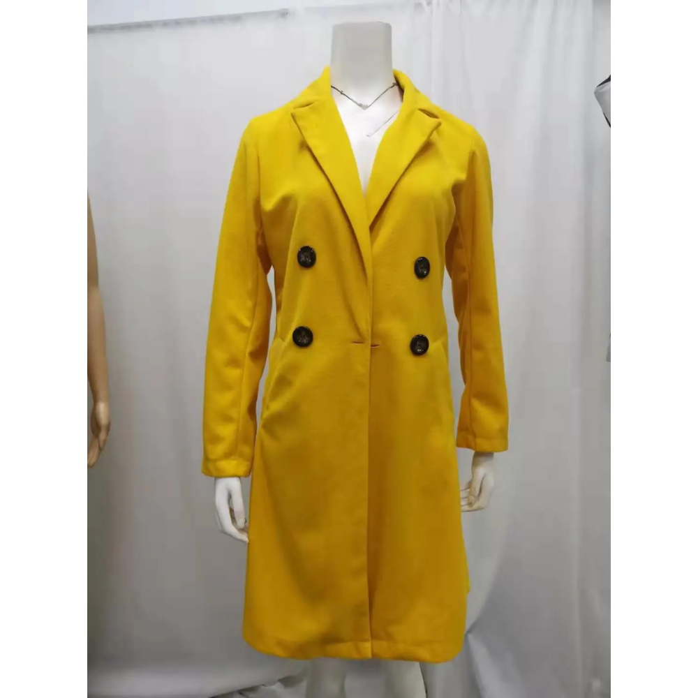 WW | Chic Trenchcoat Damen mit Tailliertem Silhouette und Knopfverschluss