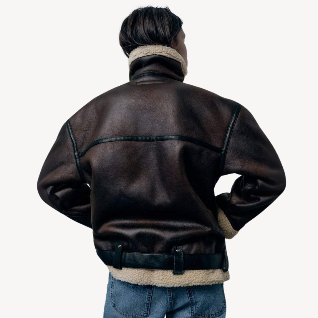 W&W Mode | Shearling Bikerjacke für Frauen