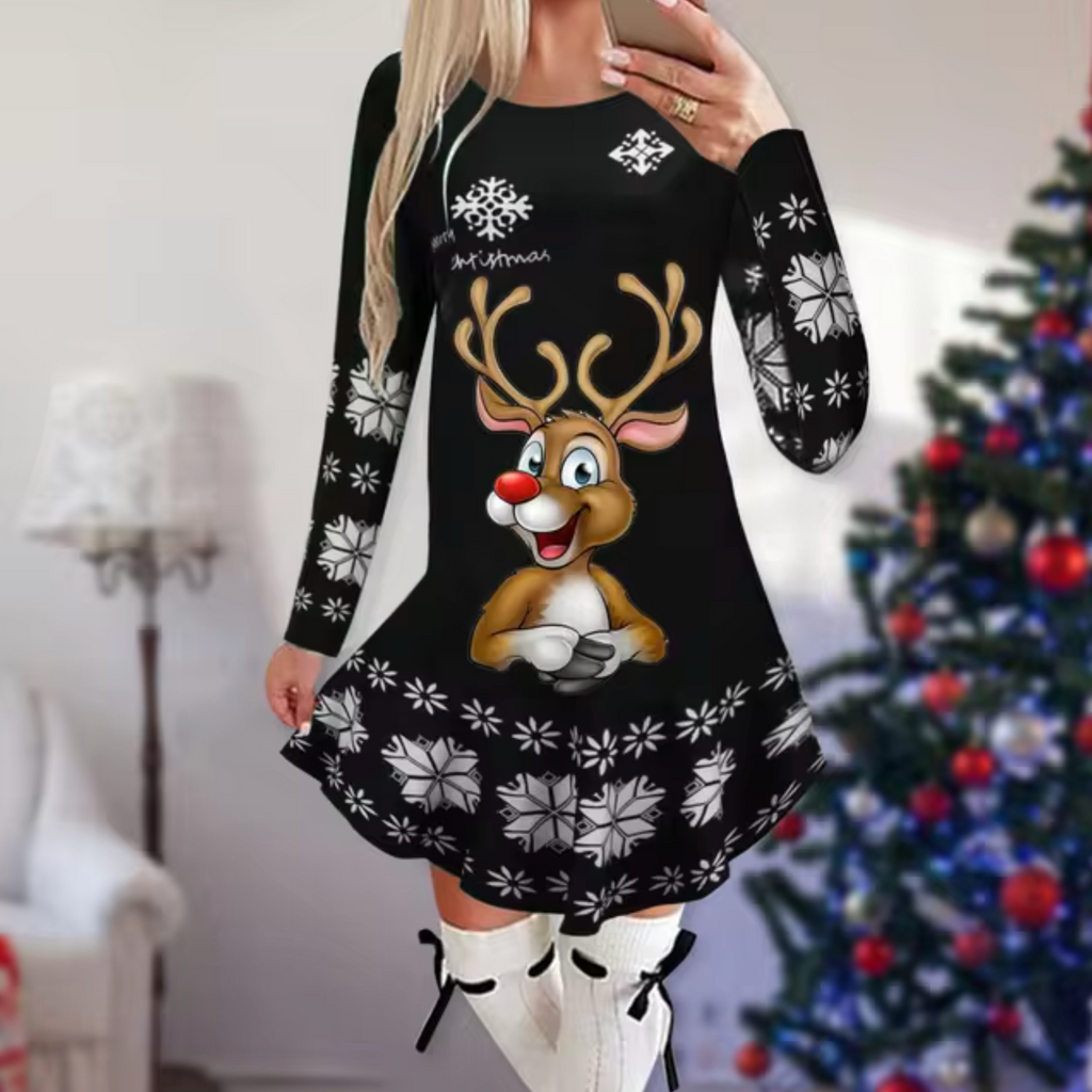 WW | Kleid mit Weihnachtsmotiv