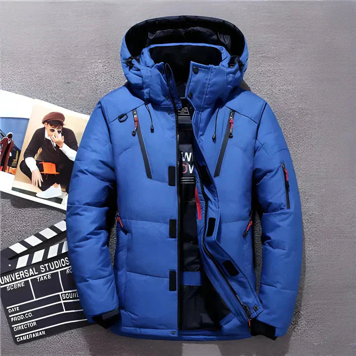 WW | Slim Puffer Jacket with Hood for Men Winter