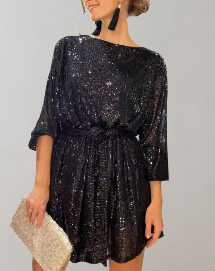 W&W Mode -  Glitzerndes Paillettenkleid für Damen