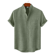 WW Leinen T-Shirt - Boho - Einfarbig Schmale Passform