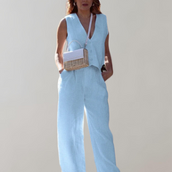 WW -  Tank-Top und High-Waist-Hosen