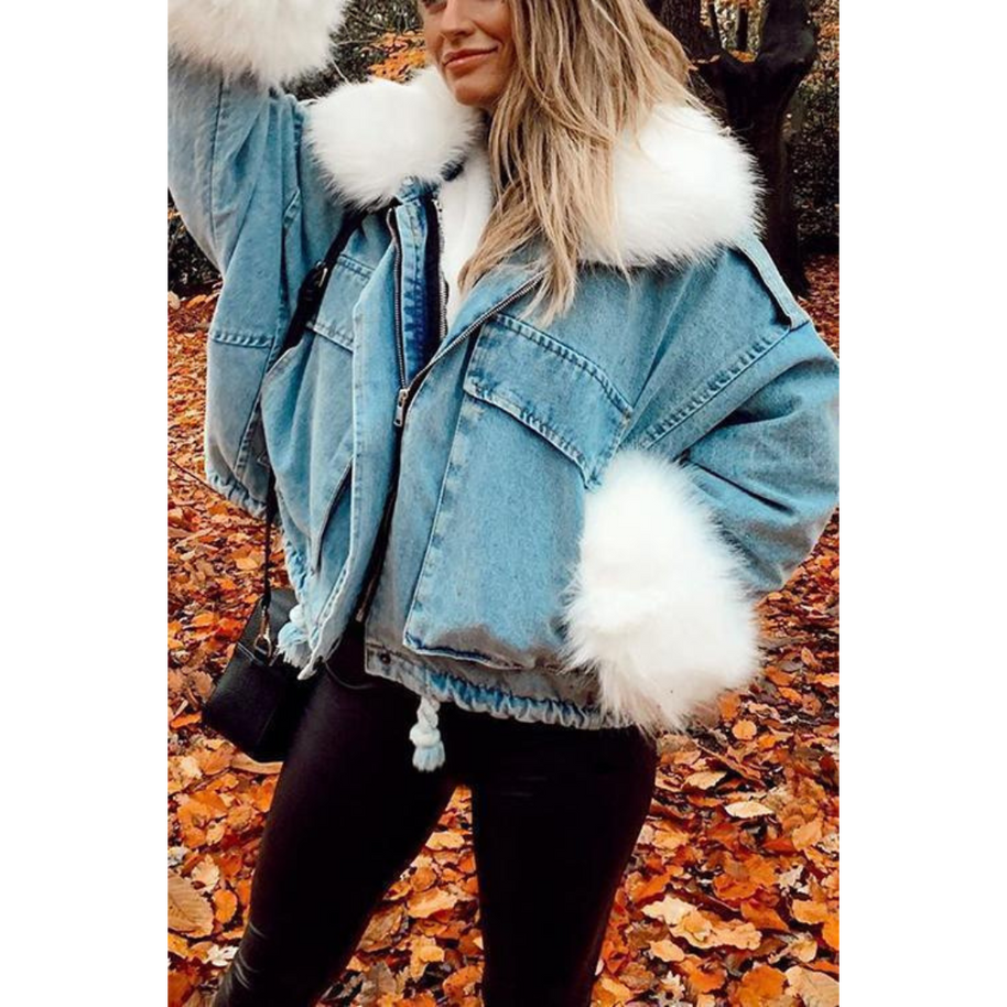 WW | Winterjacke aus Jeans für Frauen