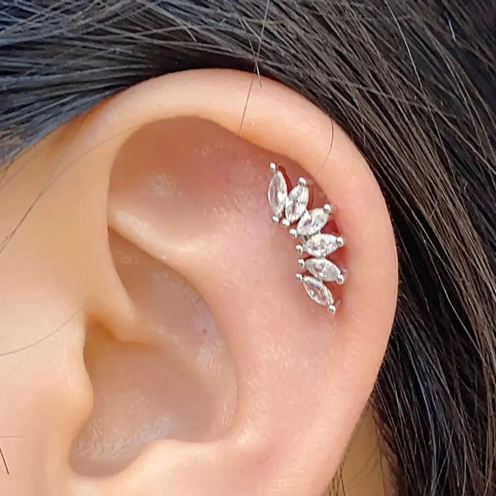 WW | Tragus Helix 925 Silber Ohrringe Für Damen