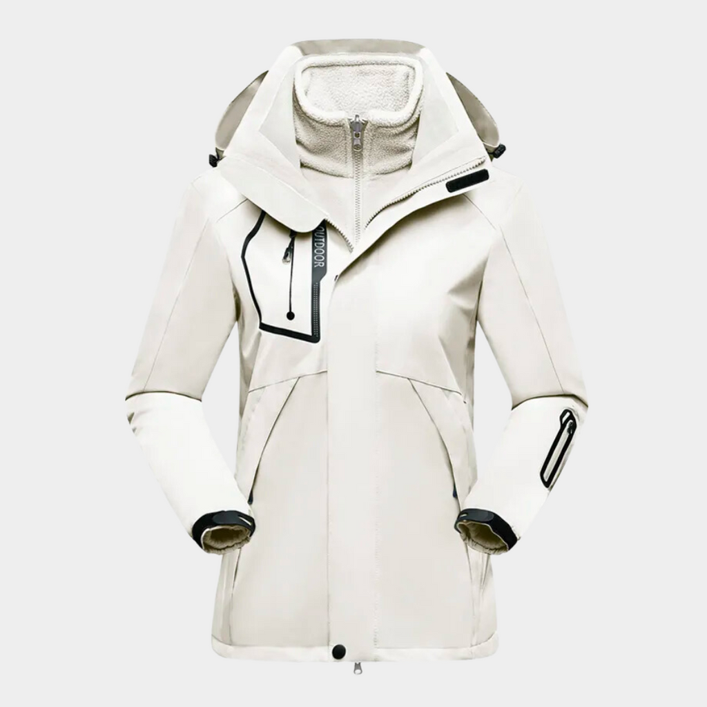 WW | Lange Jacke Für Frauen Wasserabweisend